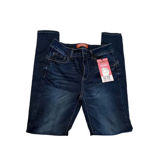 Butt I Love You High Rise Butt Lifting Wax Jeans Size 1/25 - Picture 14 of 17